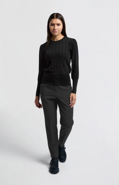 YAYA BLACK TROUSERS HIGH WAIST - Afbeelding 3